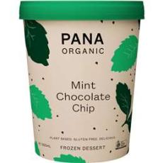 Woolworths - Pana Organic Mint Chocolate Chip Frozen Dessert Tub 950ml
