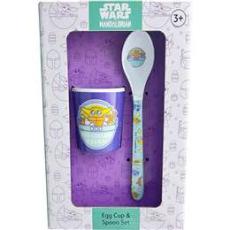 Woolworths - Disney Easter Egg & Spoon Set Star Wars Mandalorian Purple Each