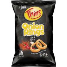 Woolworths - Thins Onion Rings Hot & Spicy 85g