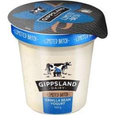 Woolworths - Gippsland Dairy Vanilla Bean Yogurt 160g