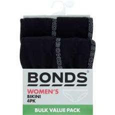 Woolworths - Bonds Women's Bikini Size 14 Assorted 4 Pack