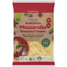 Woolworths - Woolworths Mozzarella Shredded Cheese 250g