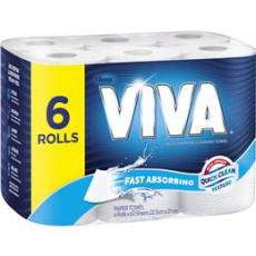 Woolworths - Viva Paper Towels White 360 Sheets 6 Pack