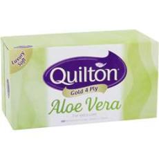 Woolworths - Quilton Gold 4 Ply Tissues Aloe Vera 100 Pack