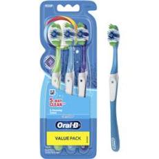 Woolworths - Oral B 5 Way Clean Toothbrush In Pink, Blue, Navy 3 Pack