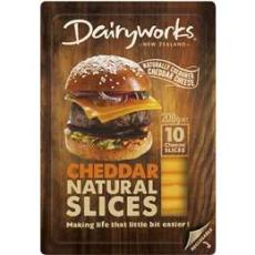 Woolworths - Dairyworks Cheddar Cheese Burger Slices 200g