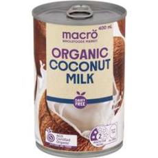 Woolworths - Macro Organic Coconut Milk 400ml