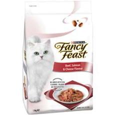 Woolworths - Fancy Feast Adult Beef, Salmon & Cheese Flavour Dry Cat Food 1.4kg