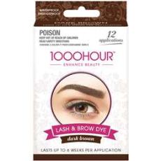 Woolworths - 1000hour Eyelashes & Brow Dye Kit Dark Brown Each