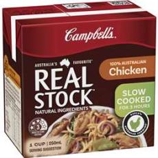 Woolworths - Campbell's Real Stock Chicken Liquid Stock 250ml