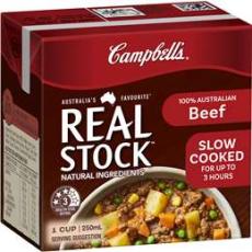 Woolworths - Campbell's Real Stock Beef Liquid Stock 250ml