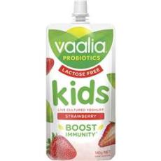 Woolworths - Vaalia Kids Probiotic Yoghurt Pouch Lactose Free Strawberry 140g