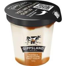 Woolworths - Gippsland Dairy Toffee Honeycomb Twist Yoghurt 160g