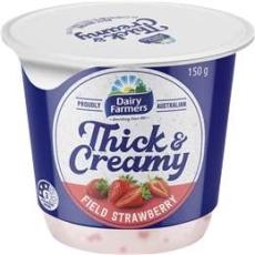 Woolworths - Dairy Farmers Thick & Creamy Strawberry Yoghurt 150g