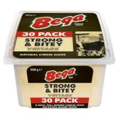 Woolworths - Bega Strong & Bitey Vintage Slices 30 Pack