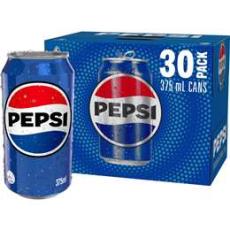 Woolworths - Pepsi Cola Soft Drink Cans Multipack 375ml X 30 Pack
