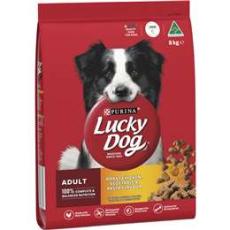 Woolworths - Lucky Dog Adult Roast Chicken, Vege & Pasta Dry Dog Food 8kg