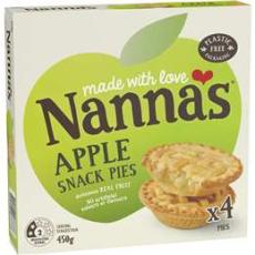 Woolworths - Nanna's Multipack Pies & Desserts Apple Pie 4 Pack