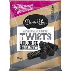 Woolworths - Darrell Lea Liquorice Twists 280g