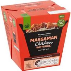 Woolworths - Woolworths Chicken Massaman With Jasmine Rice 350g