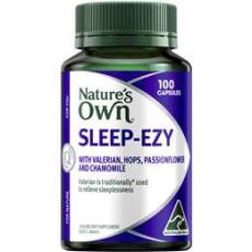 Woolworths - Nature's Own Sleep Ezy Capsules With Hops, Valerian + Chamomile 100 Pack