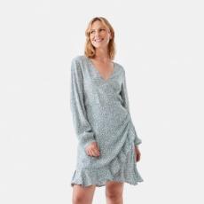 Kmart - Long Sleeve Wrap Flippy Mini Dress