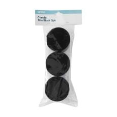Kmart - 3 Pack Candle Tins - Black