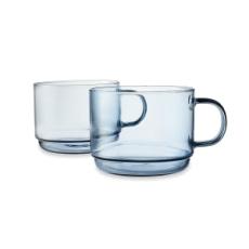 Kmart - 2 Blue Glass Mugs