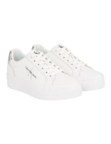 Myer - Leather Platform Trainers Shoes in White