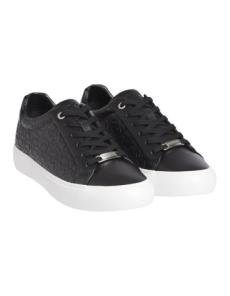 Myer - Leather Logo Trainers in Black