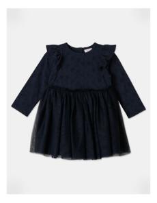 Myer - Broderie Occasion Dress in Navy