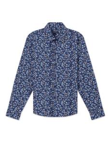 Myer - Junior Fit Floral Shirt in Navy