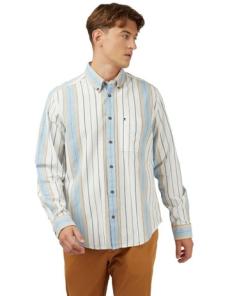 Myer - Long Sleeve Recycled Cotton Shirt in Ivory