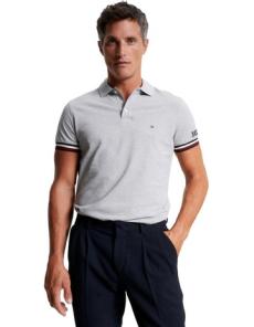 Myer - Hilfiger Monotype Slim Fit Polo in Grey