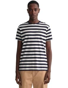 Myer - Striped T-shirt in Evening Blue