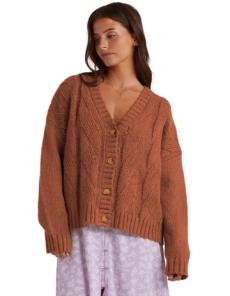 Myer - Just Fine Cardigan in Toffee