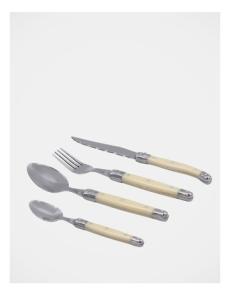 Myer - Laguiole Sophistique French 24 Piece Cutlery Set in Pearl