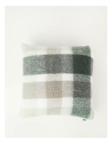 Myer - Mohair Check Cushion in Green