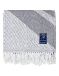 Myer - Recycled Logo Throw in Grey/White