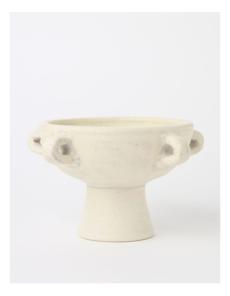 Myer - Ashwood Terracotta Pedestal Bowl 15x25cm in Cream