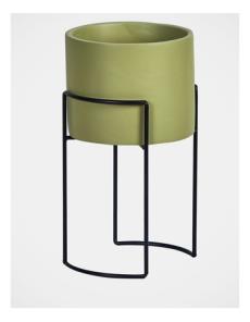 Myer - Troy Cement Planter Stand 33.2x19.7x18.1cm in Green