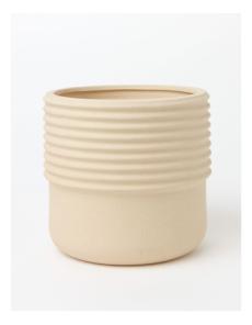 Myer - Vida Ceramic Pot 17x17x15.7cm in Light Brown