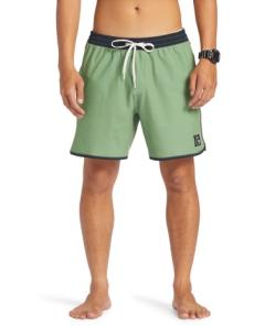 Myer - Original Scallop 17inch Volleys Shorts in Dill
