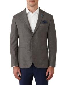 Myer - Accelerator Slim Fit Sports Jacket in Taupe