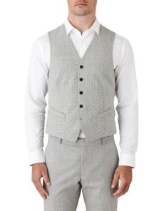 Myer - Mighty Slim Fit Vest in Light Grey