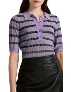 Myer - New Moon Knit Polo Shirt in Esme Multi