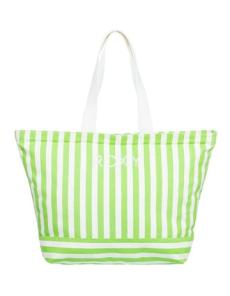 Myer - Strippy Beach Large Tote Bag in Green