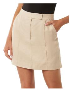 Myer - Tallulah Linen Mini Skirt in Beige