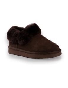 Myer - Ankle Wool Slipper in Chocolate
