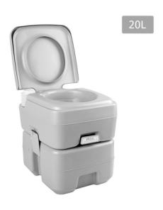 Myer - Portable 20L Outdoor Toilet Grey